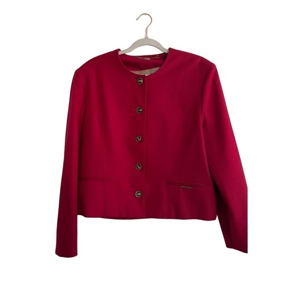 Geiger Jackets & Blazers - Vintage Women’s Wool Geiger Austria Blazer Size 40 Red